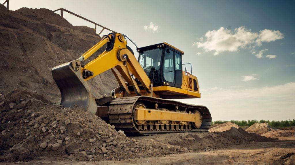 stock photography matriel de chantier bulldozers grues 0